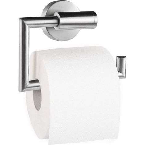 Porte-rouleau de papier toilette sans perage, porte-rouleau de papier toilette, acier inoxydable, porte-rouleau de papier toilette adhésif pour salle de bain (1/5)