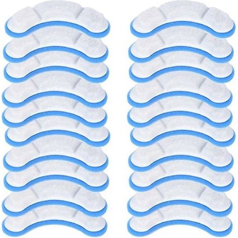 Lot de 20 filtres de rechange pour fontaine à eau pour animaux de compagnie, pour filtre à charbon actif Wf050/wf060, pour Pet Auto Dr (1/3)