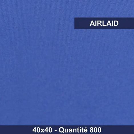 RO.IAL - Serviette de table Airlaid Filf'Soft - 40x40 - Bleu marine - x800 (1/3)