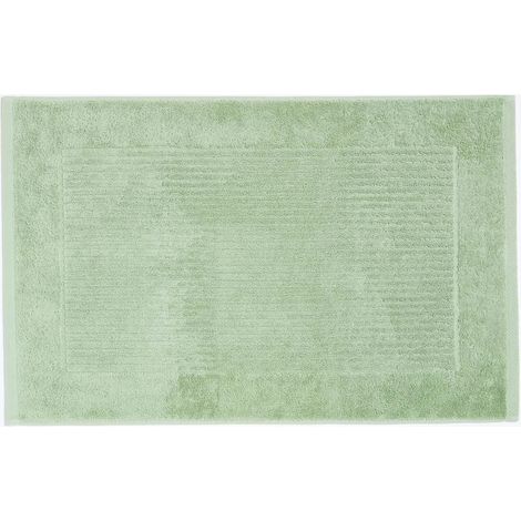 HOMESCAPES Imperial Badematte 100% Baumwolle, lindgrün