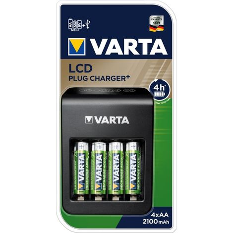 Varta 57687 cargador de batería Pilas de uso doméstico Corriente alterna