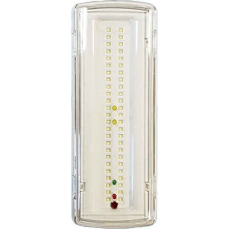 Lampada di Emergenza a LED 3.5W 400lm Luce Fredda 6500K Autonomia 3 Ore Batteria Ricaricabile al Litio