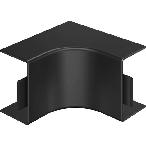 OBO Bettermann Inneneckhaube WDK HI40060SW, 65x40mm 90 Grad, Polyvinylchlorid, Schwarz