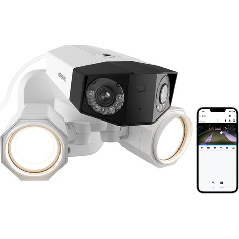 Reolink 4K 8MP PoE Dual-Überwachungskamera mit Auto Zoom & Tracking, Weitwinkel- & Teleobjektiv, Dual-Ansicht & Tracking