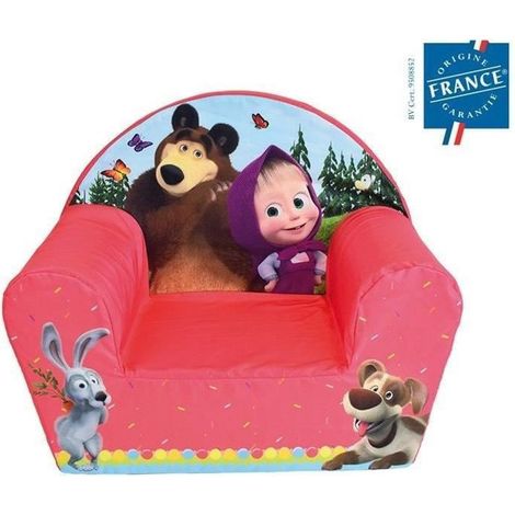 Chaise du club pour enfants MASHA ET L'OURS (1/6)