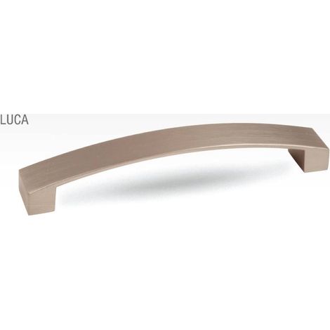 Maniglia per mobili effetto acciaio inox Luca 160 + viti SANS MARQUE (1/4)