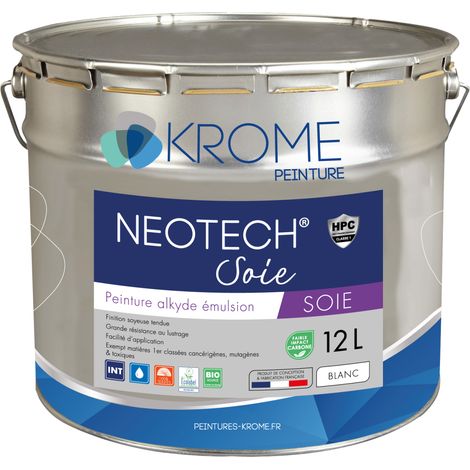 Krome Neotech Soie HPC - Peinture de finition intérieure soyeuse Conditionnement: 12L - Couleur: BLANC (1/5)
