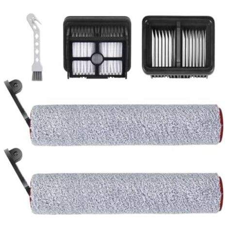 H12 Pro Kit Accessoires pour Dreame H12 Pro, H12 Dual Aspirateur Eau et Poussière - 2 Brosse Rotative + 2 Filtres + 1 Brosse de Nettoyage (1/5)