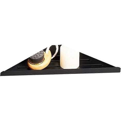 Étagère d'angle murale triangulaire pour salle de bain, rangement pour articles de toilette et cosmétiques A (1/5)