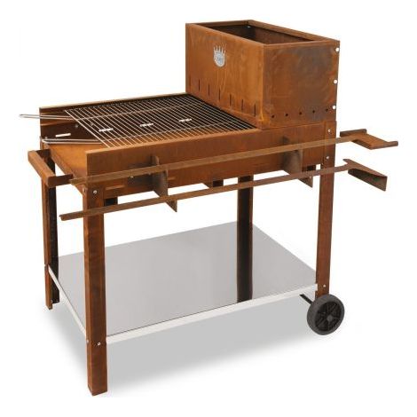 BARBECUE A LEGNA FLIPPER 45X50 CM CORTEN
