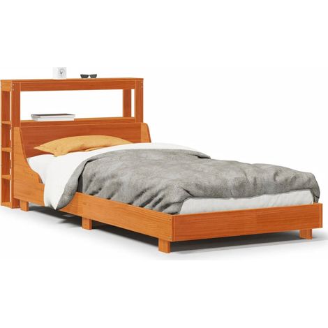 Maison Exclusive - Letto senza Materasso Marrone Cera 100x200 cm in Legno di Pino
