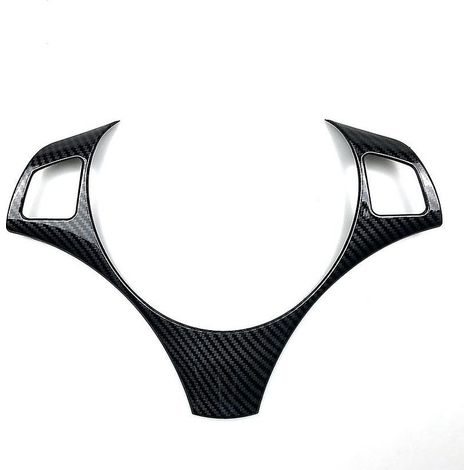 Couverture de décoration de volant de voiture pour la fibre de carbone de la série Bmw E90 3 (1/5)