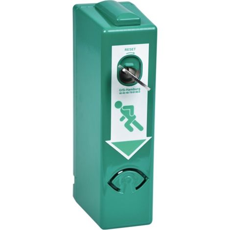 Protector de puerta EH 990 000 PHZ con 2 llaves, lacado verde, basado en GFS (1/4)