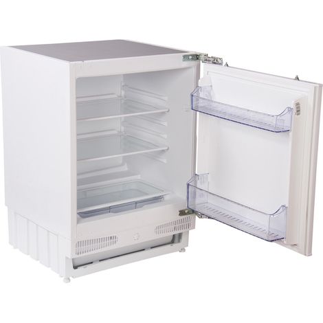 Statesman BU60LF4E Integrated Under Counter Larder Fridge 133 Litre, 2 Adjustable Shelves, Reversible Door, 60 cm Wide, White