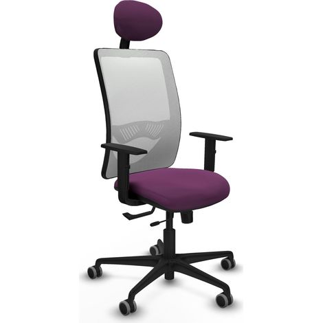 Silla de oficina piqueras y crespo Zulema blanco similpiel 120 kg (1/2)