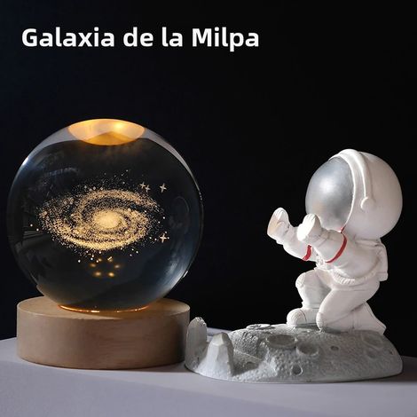 (Galaxy Type B) Veilleuse LED USB Galaxy Crystal, lumière planète 3D et lumière lune (1/5)