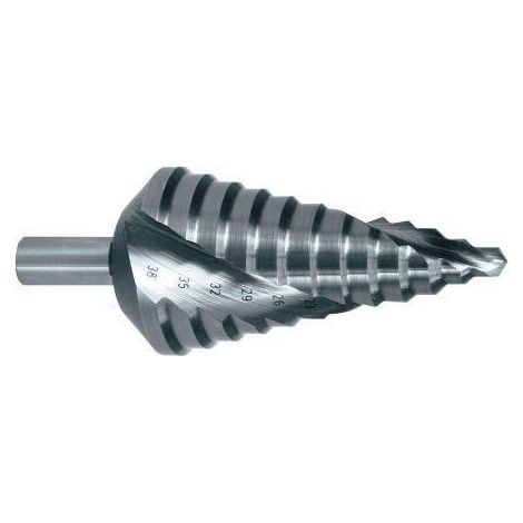 ruko-101050-9e-broca escalonada hss-e co 5 cobalto diametro  4,0-12,0 mm (9 pasos)