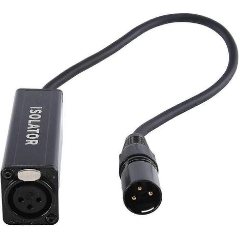 Aislador de cable de audio XLR Elimina el ruido Bucle de tierra Aislador de audio Sonido de corriente Elimina el ruido,