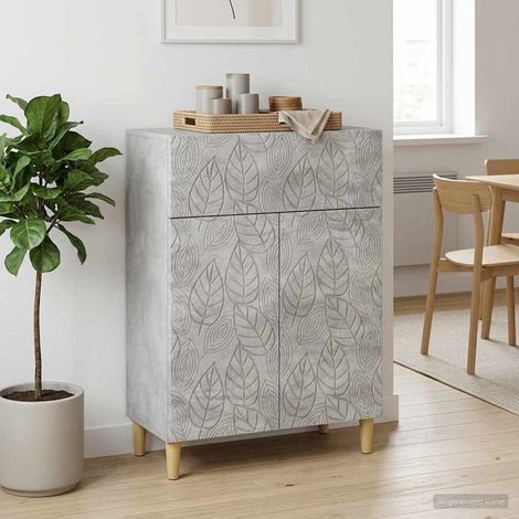 Aparador Gris Hormigón 66 x 34,5 x 90 cm Madera de ingeniería (1/4)
