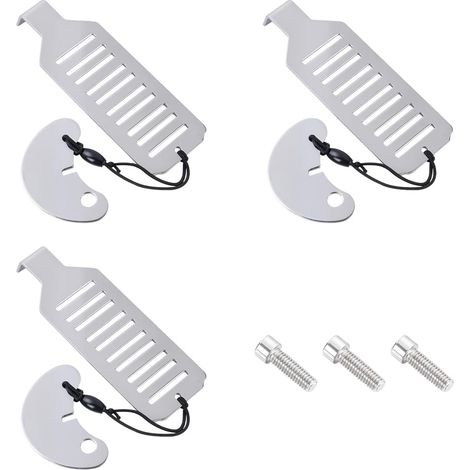 3 Pièces Serrure de Porte Portable et Robuste Butoirs de Porte en Acier Inoxydable avec Vis Verrou Porte de Sécurité à Intérieur pour Appartement Voyage Hôtel École Motel Maison (1/5)