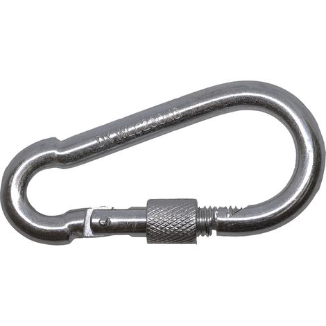 Karabinerhaken mit Schraubverschluss Verzinkt 8 x 80 mm - pro