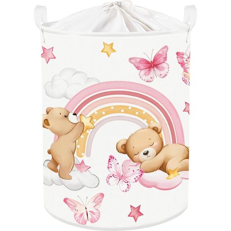 Panier à linge Ours 45 L pliable
