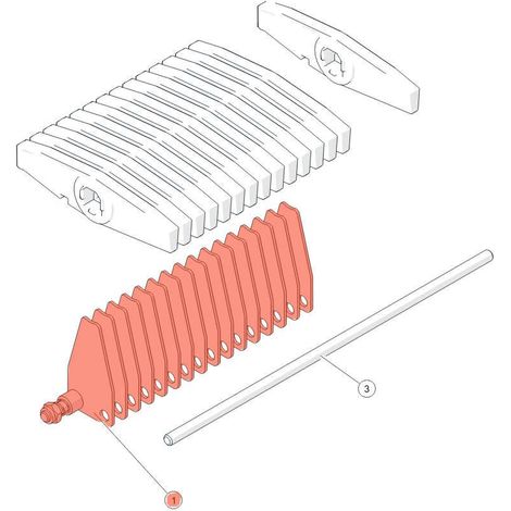 ETA Abstreifer für Rost Twin komplett - 023-1705-02