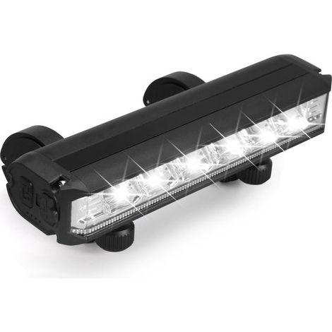 Luz LED para bicicleta de 1800 lúmenes,Lámpara recargable por USB para bicicleta,Luz para bicicleta con función de batería externa (1/5)