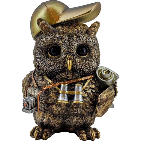 Signes Grimalt Buho Buhos Figura di gufo marrone - 21x16x16 cm