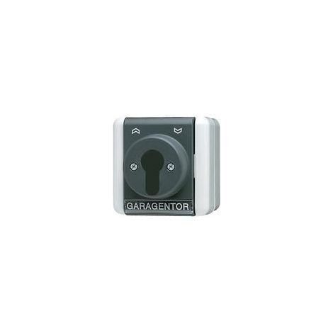 Jung Interrupteur à clé pour stores, inverseur, 1-pôl. (1 entraînement), IP 44, WG 800 804.18 W