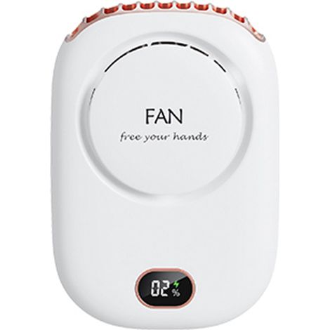 Mini ventilador de cuello portátil, recargable por USB, silencioso, 3 velocidades, ideal para la oficina, el hogar, los viajes y las actividades al aire libre. (1/5)