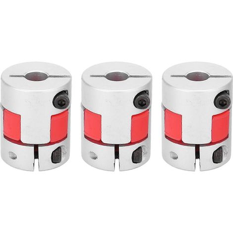 3-teiliges Set flexibler Kupplungen aus Aluminiumlegierung mit Kugelgewindetrieb, Motorzubehör GMC‑25x30 Außendurchmesser