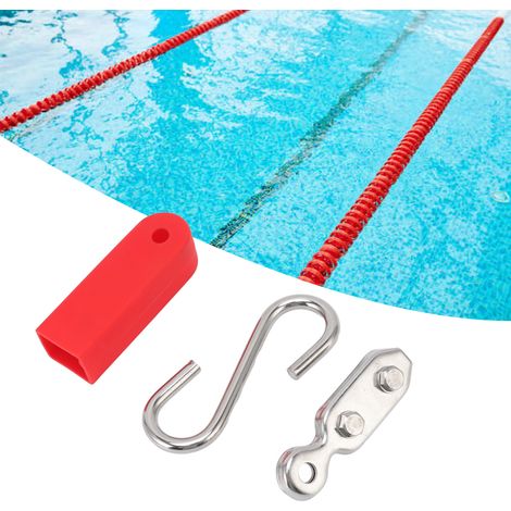Crochet pour ligne de couloir en acier inoxydable 304, résistant à la corrosion, pour piscine