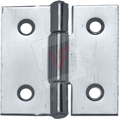 Cerniera Quadra Perno Fisso In Acciaio Zincato Mm. 25X25 - 24 Pz