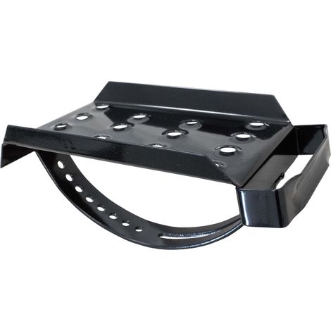 DAPRONA Marchepied de toit pour ramoneur, Grille robuste, Utilisable comme issue de secours - galvanisé noir, 25cm