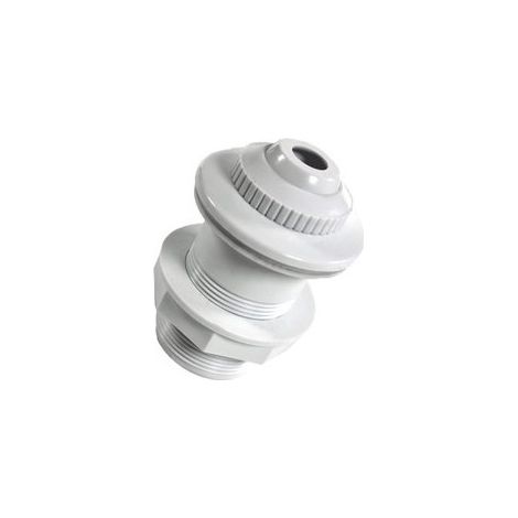 Piscine Center O'Clair – Buse de refoulement complète pour piscine bois – ABS blanc traité anti-UV – Accessoires inclus – Longueur 10.5 cm, diamètre 6.2 cm
