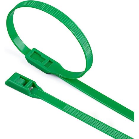 100 Pack Black Plastic Cable Ties 350mm×8mm, Nylon Cable Ties