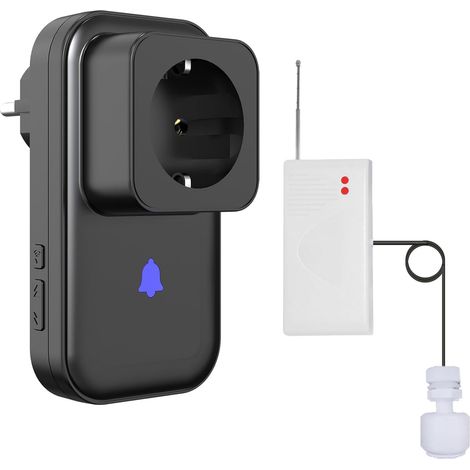 Interrupteur Protection Automatique Con Capteur Niveau d'eau sans Fil - Contrôle Niveau Haut/Bas Alarme 100 DB, Portée 100 m - pour Châteaux d'eau, Fosses Septiques, Agriculture et Industrie (1/5)
