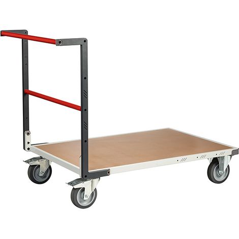 Carrello di movimentazione da assemblare - Piattaforma in MDF 1115x750 mm - Portata massima 400 kg - Ruote in gomma - 804723230 (1/3)