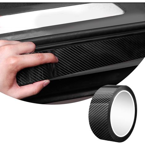 Carbon Folie Auto Einstiegsleisten Schutz 3cm x 10m Schwarz (1/5)