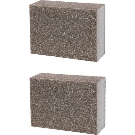 spugne abrasive, raschietto abrasivo manuale, 100x70x25 mm, 4 lati, tamponi abrasivi universali, grana 150 (1/5)