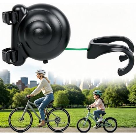 Corde de Remorquage pour Vélo, 2.6m Corde de Traction de Vélo Rétractable Automatique Corde de Remorquage de Vélo Sécuritaire avec Corde de Nylon Résistante Aux Déchirures pour MTB, Vélos de Route (1/5)