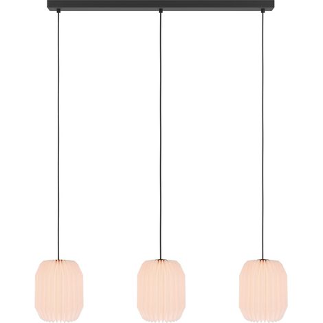 Lampe pendante de table à manger Belgrave 3x teinte papier - 44102