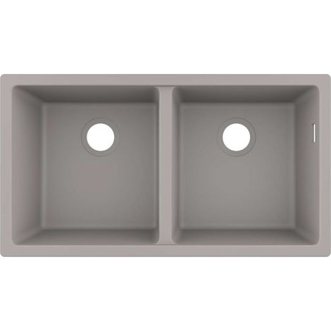 S510-U770 GS Lavello sottotop 370/370 grigio cemento (1/2)