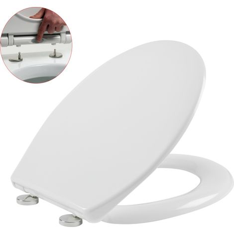 Keyplumb Premium Universal Soft Close Toilet Seat Top & Bottom Fix Adjust Hinges (1/5)