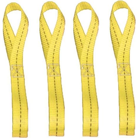 4x Zurrschlaufen 800kg Arbeitslast 25x400mm Nylon für Motorrad, ATV, Camping
