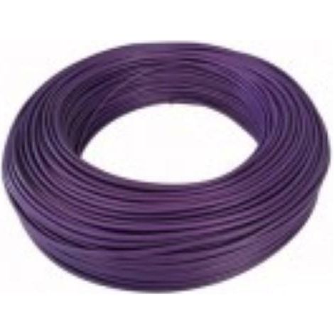 Cavi 200mt di cordina unipolare da 0,50mm colore viola h05v0,5vi/b200
