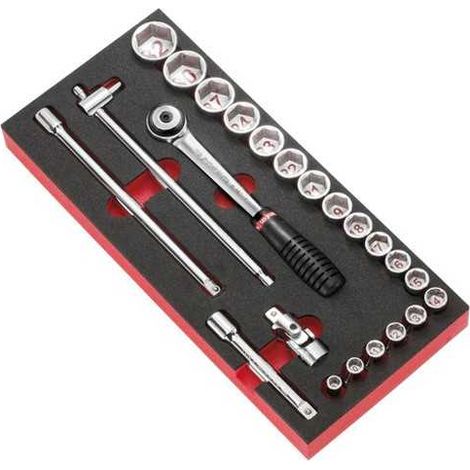 Modulo mousse per bussole 1/2'' 6 facce metriche S.161B - FACOM - MODM.S1APB