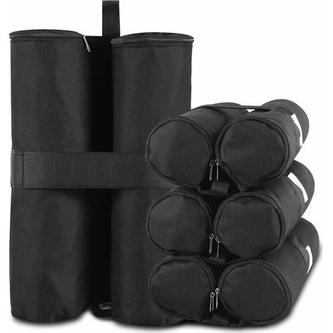 Paquet de 4 Sac de Sable, Poids de Sable Gazebo, Sacs de Sable à Double Couture, Poids de Jambe, pour Gazebo Tente, Lestage Fixation (1/5)