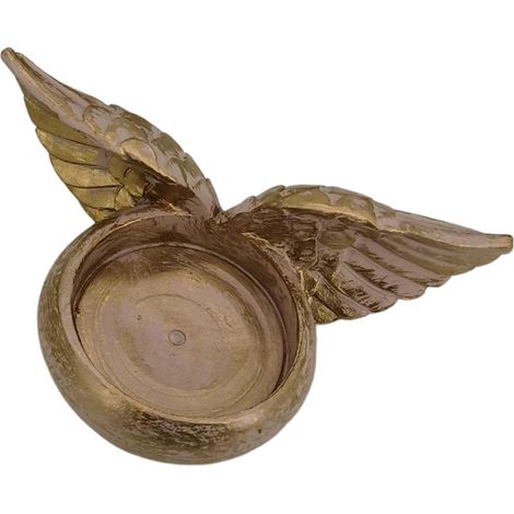 Porte-Bougie Chauffe-Plat Wing,Creative Angel Wing Prière Bougeoir Bougie Chauffe-Plat - Décor de pièce maîtresse de Table à la Maison, ajoutant Une atmosphère chaleureuse, Cadeaux (1/5)